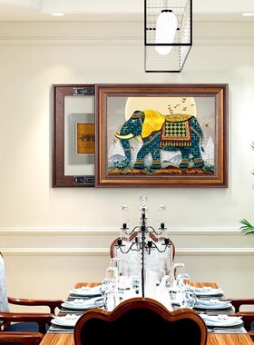 美式大象电表箱装饰画强电箱电闸