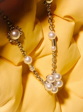 汪苏泷同款VSCH花朵珍珠项链