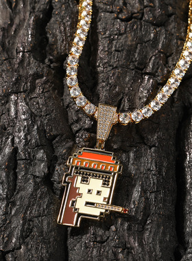 嘻哈库里同款nft宇宙项链吊坠