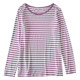 Modal striped pajama top casual ຂະຫນາດໃຫຍ່ບາງ