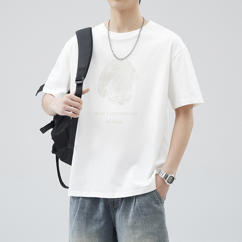 Yishion/以纯官方旗舰店夏季圆领短袖t恤男士打底衫纯棉半袖上衣