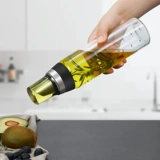 Стеклянный масляный горшок с нержавеющей стали рта соевый соус горшок с кунжутным маслом горшок с уксусной кастрюль.