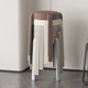 Soft stools can be stacked, household thickened small round stools, modern simple windmill stools can be stacked with leather restaurant chairs