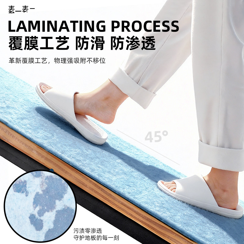 素一素二抗菌除污月抛厨房地垫可拼接环保免胶自吸水防油家用防滑,淘宝优惠券,粉丝福利购,淘宝优惠卷