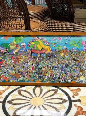 1000拼图实木相框88x33cm实木84x38cm装102x34cm哈利波特系列周边