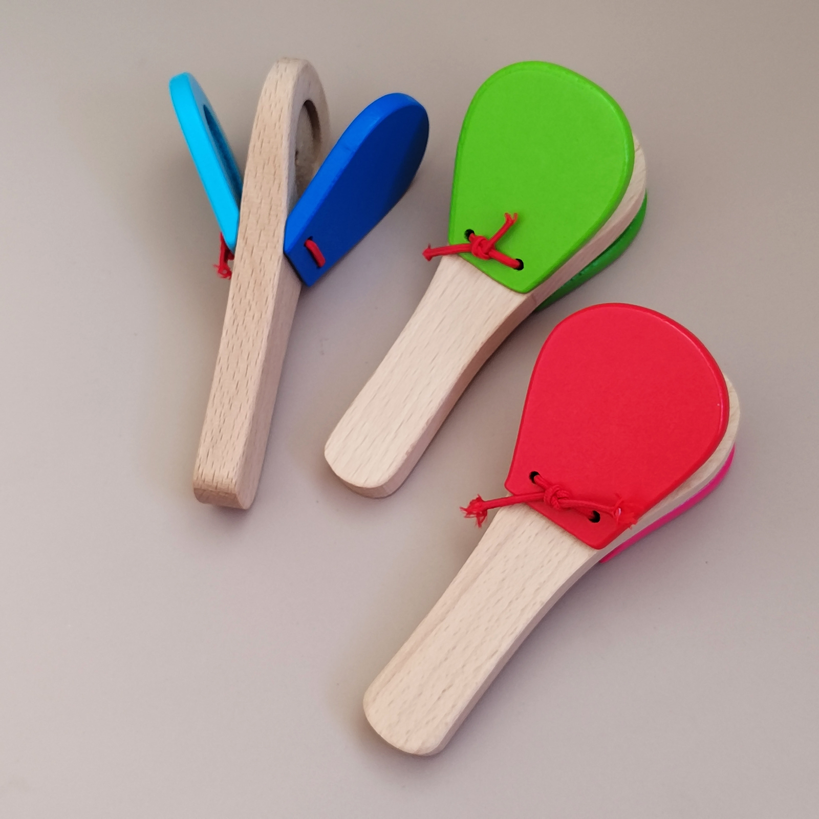 响板打击乐器圆舞板三句半幼儿园舞蹈道具 木制奥尔夫原木早教具 - 图1