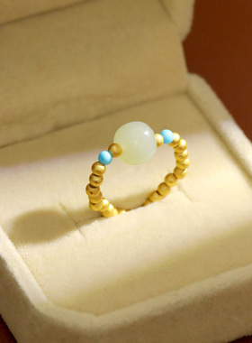 古法碧玉和田玉女戒可伸缩