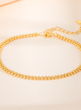 S925纯银本命年女款红色手链