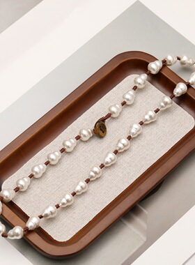 法式复古巴洛克异形珍珠锁骨链