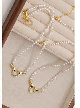 玫瑰的故事刘亦菲同款珍珠项链 天然珍珠小米粒轻奢感锁骨链