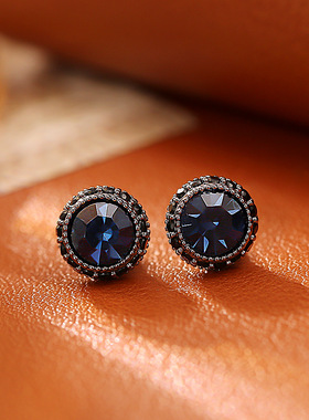 爆款轻奢潮酷蓝色线上专享水晶