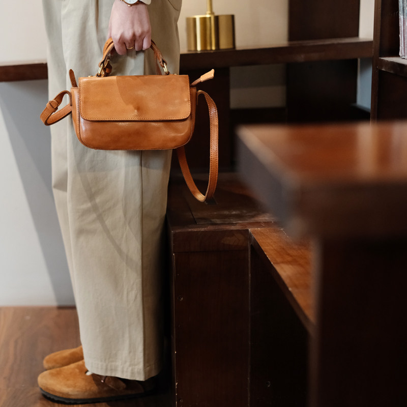 葱木 复古时髦小挎包手机包 植鞣牛皮质感手提小方包单肩斜挎包,淘宝优惠券,粉丝福利购,淘宝优惠卷