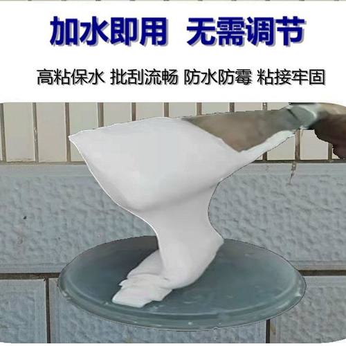 速干白水泥堵漏王白色防水快硬屋顶墙面补漏泥卫生间瓷砖填缝补漏 - 图0