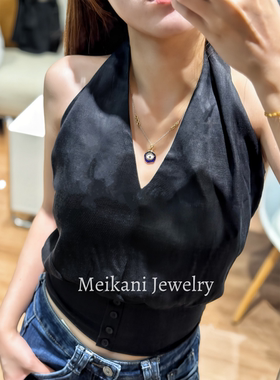 ins风18K金项链2026马年新款