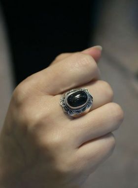 情侣纯银复古宫廷风戒指