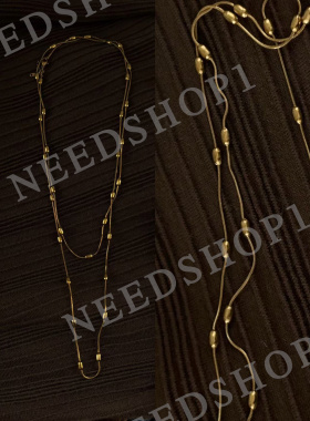 钛钢项链 NeedShop1【简约金豆豆】简约高级感百搭项链