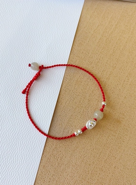 足银999招财元宝手工编绳手链