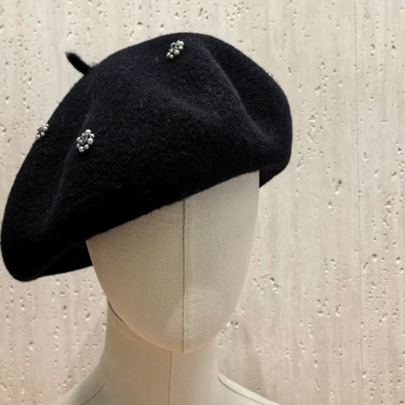 2025新款复古贝雷帽女秋季商场同款显脸小八角帽画家帽 - 图1