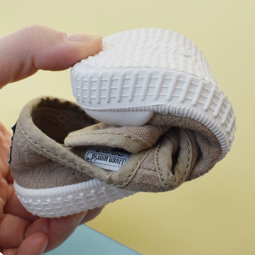 Летние тонкие детские низкие тканевые туфли с бантиком для раннего возраста, в корейском стиле