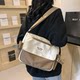Large-capacity canvas bag tool Hong Kong style crossbody bag