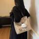 High-end one-shoulder niche design bag for women summer new style embroidered fashion large capacity commuting simple tote bag