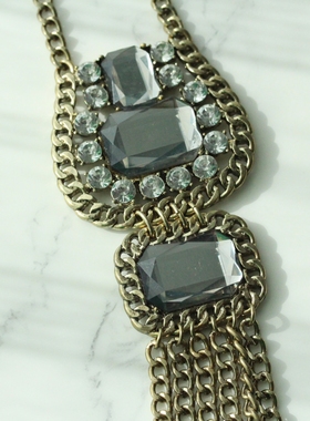 长项链猫头鹰复古金属镂空