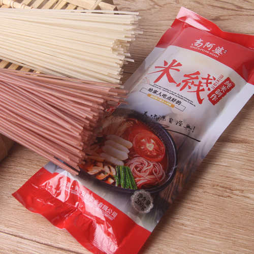 云南特产松茸过桥干米线云雄高阿婆纯米线方便速食带料包米线4盒 - 图2