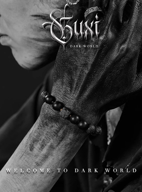 普陀山火山岩黑曜石手串高级感男款2024年新款手链送男友生日礼物