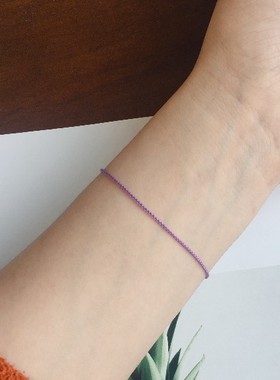 定制手工编织极细1mm莫兰迪手绳