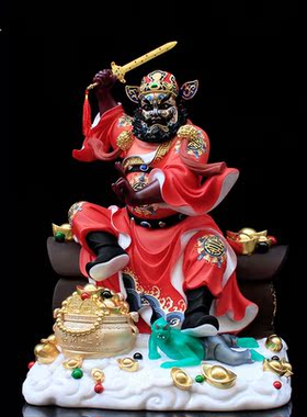 钟馗树脂摆件家用店铺供奉 家居工艺品 客厅桌面办公桌装饰品