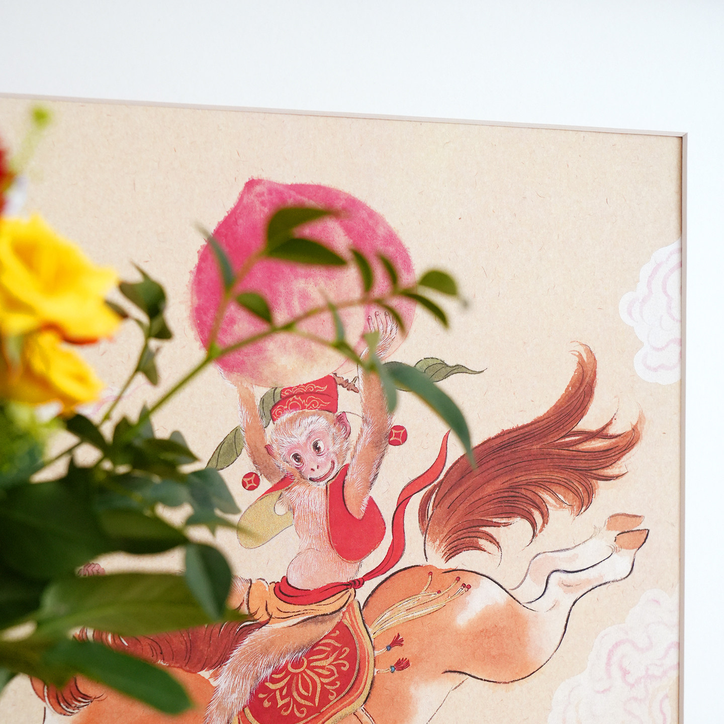 一二山马上封侯皇小小原创水墨新中式客厅书房玄关国风装饰画挂画,淘宝优惠券,粉丝福利购,淘宝优惠卷