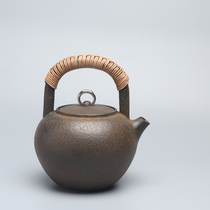 Japan Takaoka Bamboo Middle Victory for the Golden Dragon Hall Writing Tuttle-shaped Iron Kettle Wax Type Cast-iron Pot capacity 1100 ml