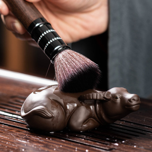 紫砂茶宠可养牛转乾坤个性茶玩创意摆件小件雕塑茶台茶盘茶道配件 - 图2