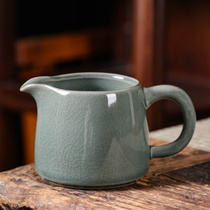 Gokiln Ru Kiln Justice Cup home Gongcup Single Tea Tea Opener on the side of the Inverted Tea Cup Kung Fu Tea With Tea Sea
