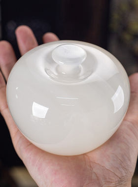 石诚记天然玉石平安果摆件中式