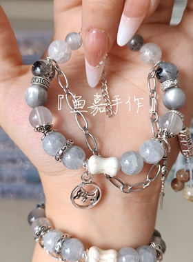 吴老狗印象手串九门衍生手链原创设计手工定制琉璃珠串二次元新款
