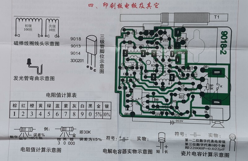 中夏牌s66e型或9018型六管收音机电子制作套件 实训散件 diy组装