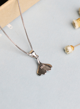 韩版锁骨链文艺风饰品银杏叶