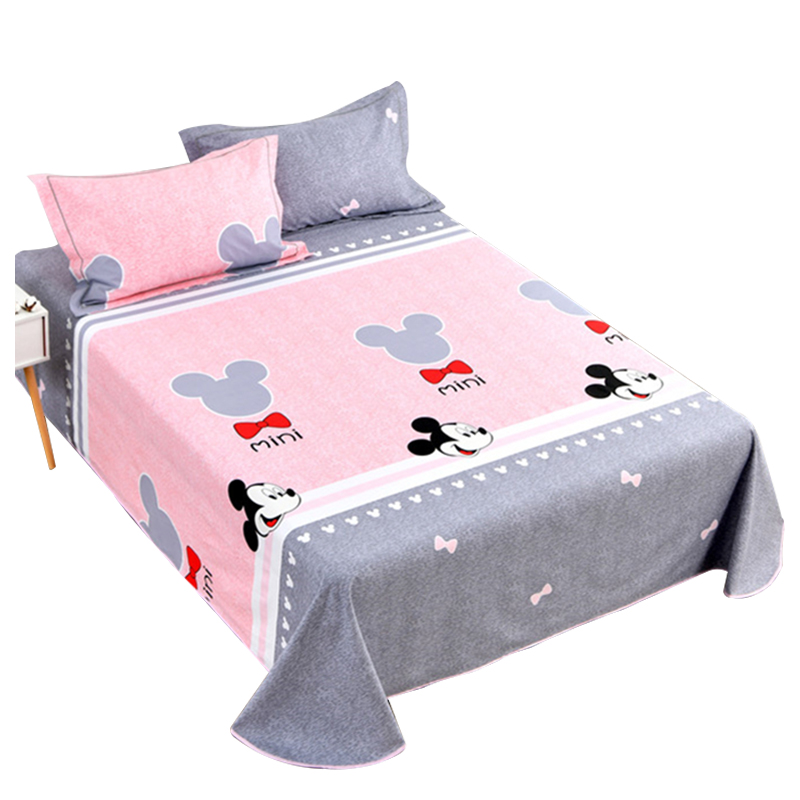 纯棉老粗布三件套床单枕套全棉加厚帆布凉席可定做床笠榻榻米炕单 - 图3