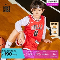 Nike Nike Official Boy Chicago Bulls NBA toddler jersey breathable sports American DZ4190