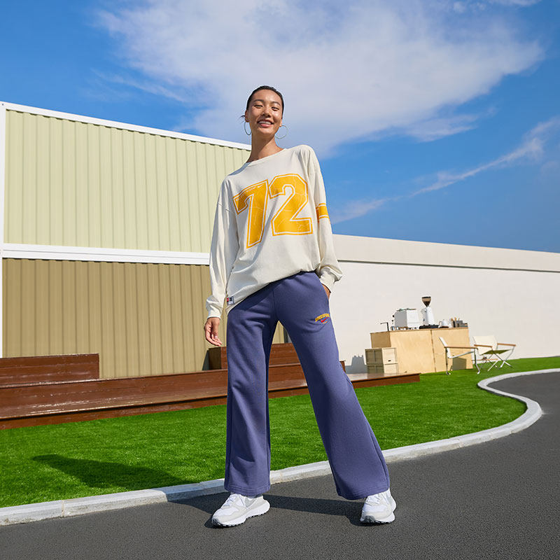 耐克女子超宽松长袖T恤冬季新款纯棉休闲柔软舒适耐穿NIKE IO0481,淘宝优惠券,粉丝福利购,淘宝优惠卷