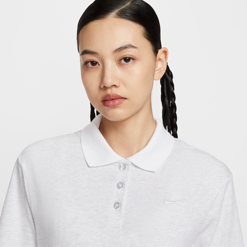 耐克女子翻领T恤连衣裙POLOS短袖纯棉半袖NIKE ESSENTIAL HV2499 - 图1