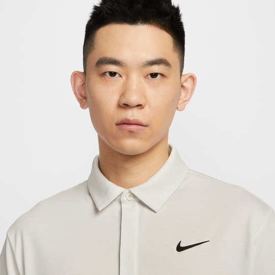 Nike official DRI-FIT men's quick-dry jacquard golf lapel t-shirt autumn POLOS FZ7476