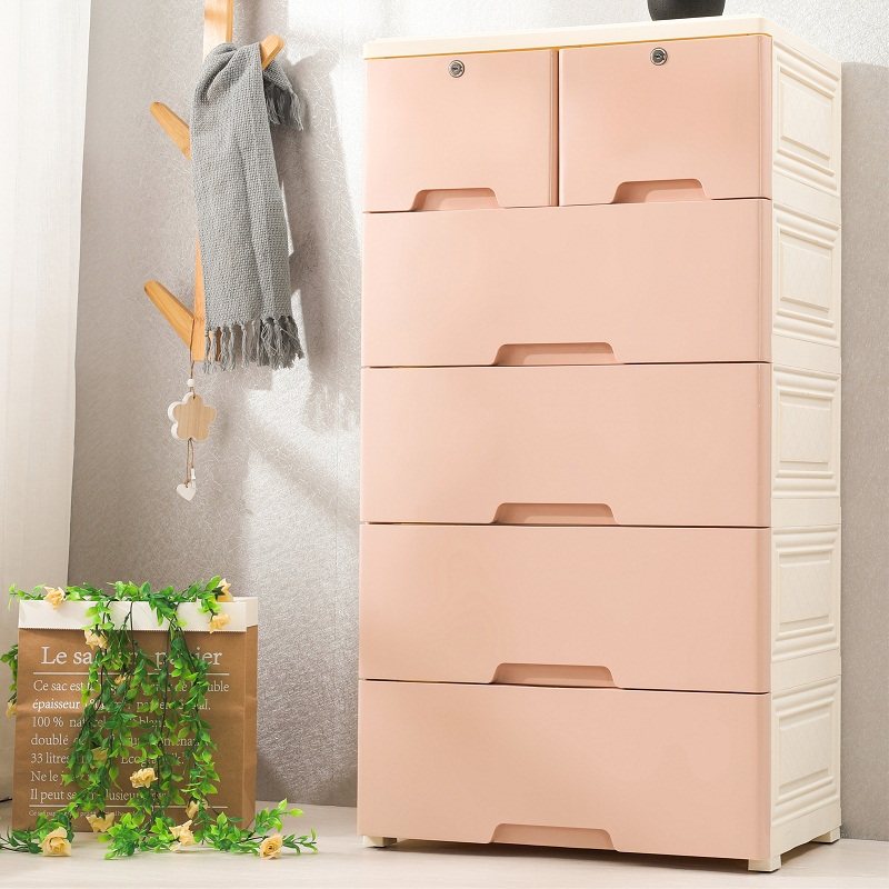 50宽40深抽屉式收纳柜 加厚儿童衣物储物柜 PP环保整理五斗柜,淘宝优惠券,粉丝福利购,淘宝优惠卷