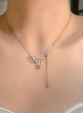 嘟嘟夫妇925纯银项链小蛮腰颈链