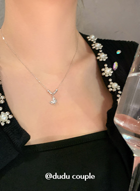 嘟嘟夫妇S925纯银蝴蝶项链高级感