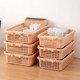 Short storage basket plastic thickened desktop finishing box living room snack storage basket bedside small items storage tool