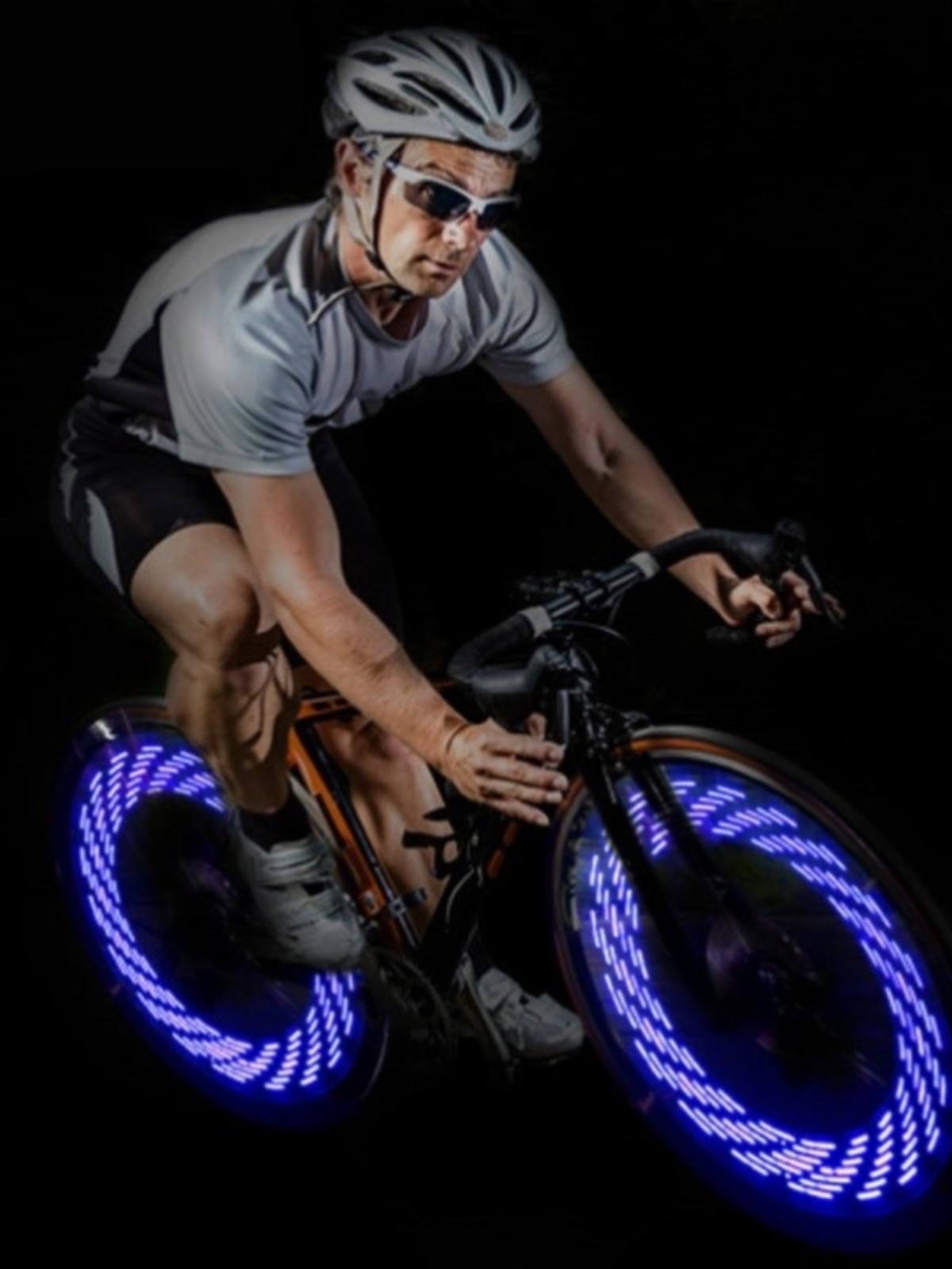 自行车轮胎闪光灯自行车辐条灯自行车轮毂灯自行车发光轮灯门芯灯