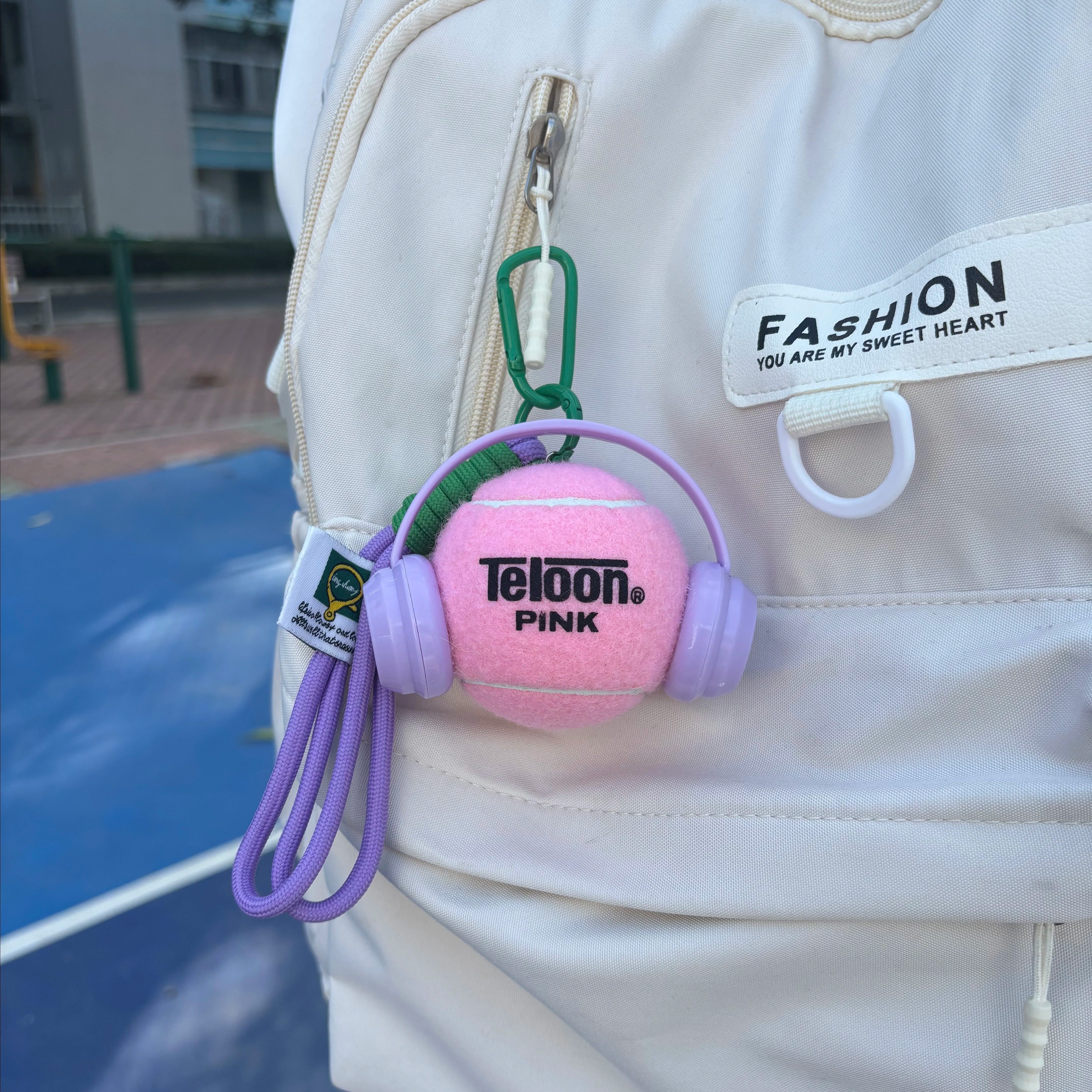 原创耳机真网球背包挂饰可定制姓名奖品情侣运动包挂件礼物周边,淘宝优惠券,粉丝福利购,淘宝优惠卷