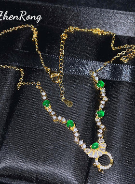 仿碧玺一款多戴葫芦扣万能项链女